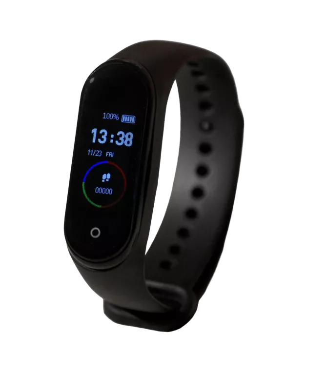 A black smart watch with a sleek design